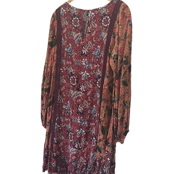MATILDA JANE Lovely Menagerie Dress Orange & Burgundy Floral Shift - Picture 7 of 7